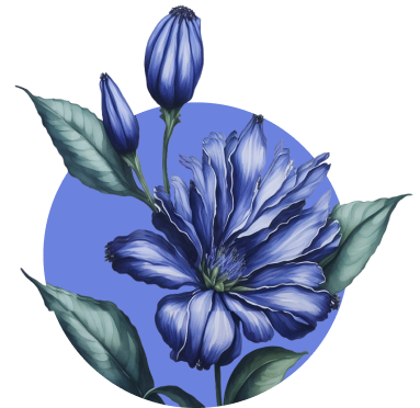 blue color flowers